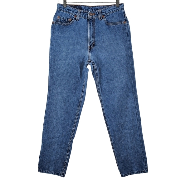 Vtg Levis 512 Jeans Women 10 Petite Blue Slim Fit Tapered Leg (28x26.5) USA Made - Picture 12 of 13